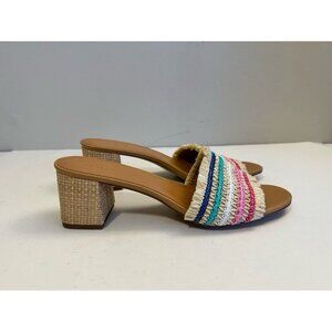 J.Crew Factory Woven Mule Heels Size 11